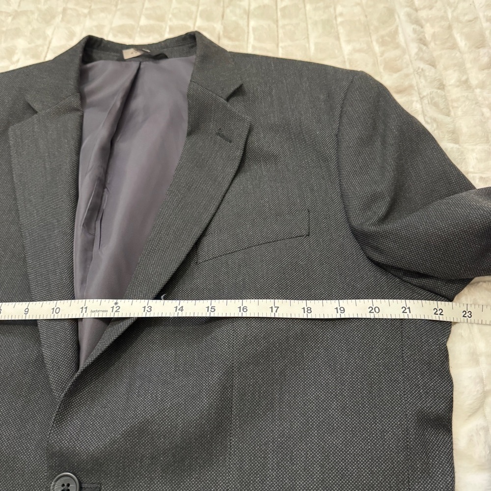 Banana Republic 44L Charcoal Gray Tailored Fit Blazer Sport Coat Jacket - Picture 4 of 6